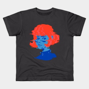 Annie the Red Bob Girl Kids T-Shirt